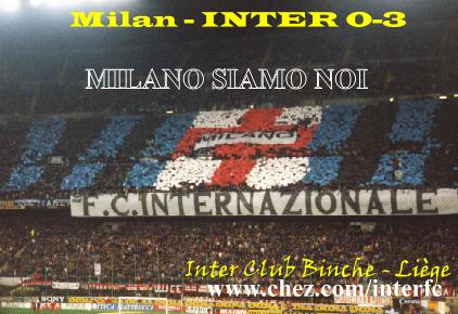Chor�graphie de la Curva Nord de San Siro